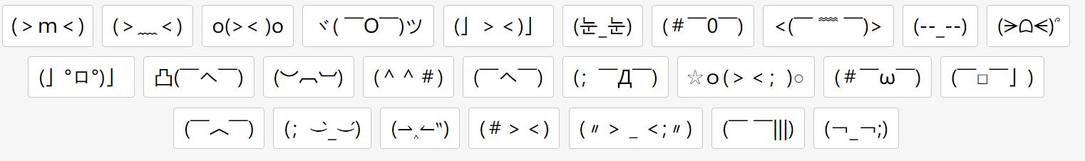 dissatisfaction kaomoji emoji